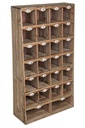 Casellario in legno di pino 85h cm