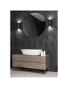 Applique Bagno Doppio Led Ray Nero IP44
