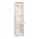 Armadio Multiuso Due Ante Un Cassetto Bianco 46x34x H183 cm