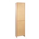 Armadio Multiuso Due Ante Un Cassetto Bianco 46x34x H183 cm