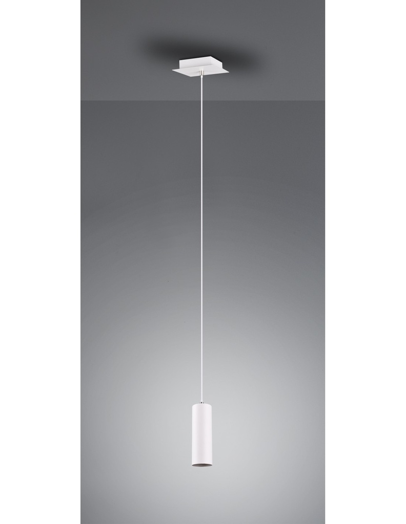 Lampada a Sospensione Moderna Cilindro Bianco