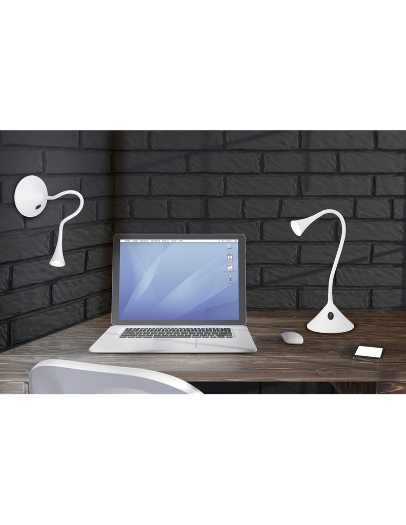 Lampada da Scrivania Led Viper Bianco H31 cm