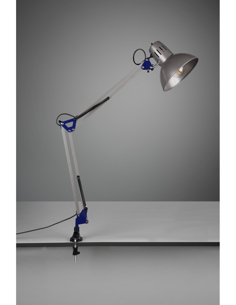 Lampada da Scrivania con Pinza Alluminio Tajo Trio Lighting