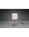 Lampada da Tavolo Elmau Nichel e Paralume Sabbia Ø18 cm