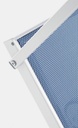 Lettino Pieghevole in Alluminio con Ruote Blu - 65 x 196 x 62 cm