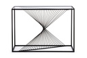 Mobile consolle in metallo nero Espiral, 107x30.5x79 cm
