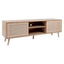 Mobile porta TV Bali 56A 2 ante effetto vimini - L 150 x P 40 x 52 H cm