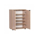 Mobile scarpiera multiuso 2 ante ripiani Sonoma 60x34xh.78 cm