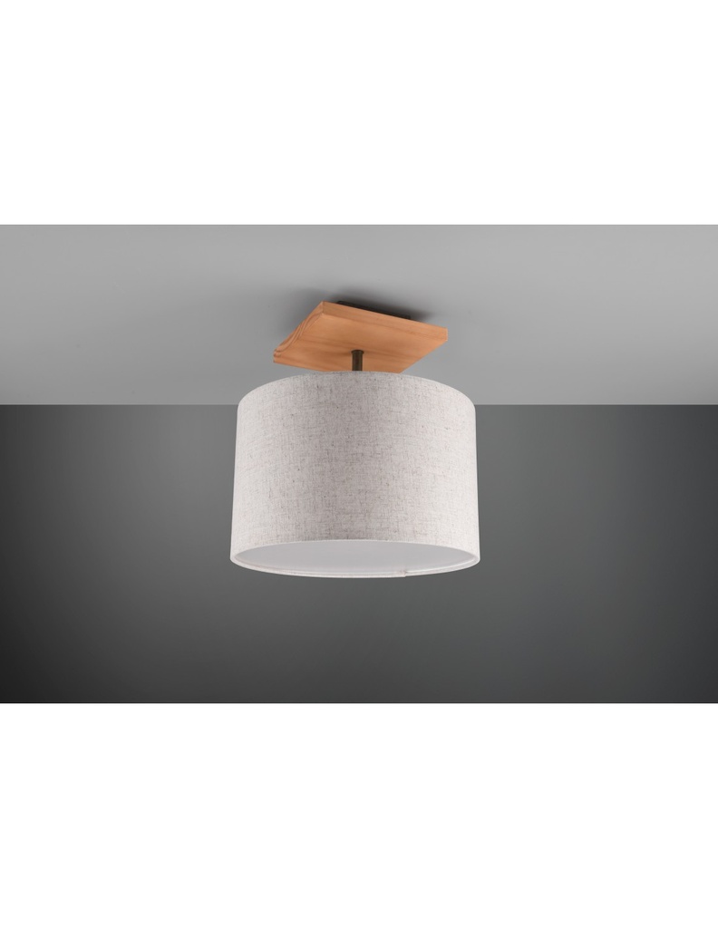 Plafoniera Elmau con Paralume Sabbia Ø35 cm