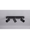 Plafoniera Orientabile Marley Nero Trio Lighting - Lampada da Soffitto Moderna con 3 Punti Luce Spot