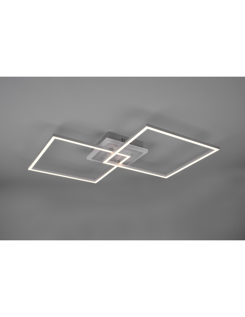 Plafoniera Quadrati LED Dimmerabile RGBW Alluminio