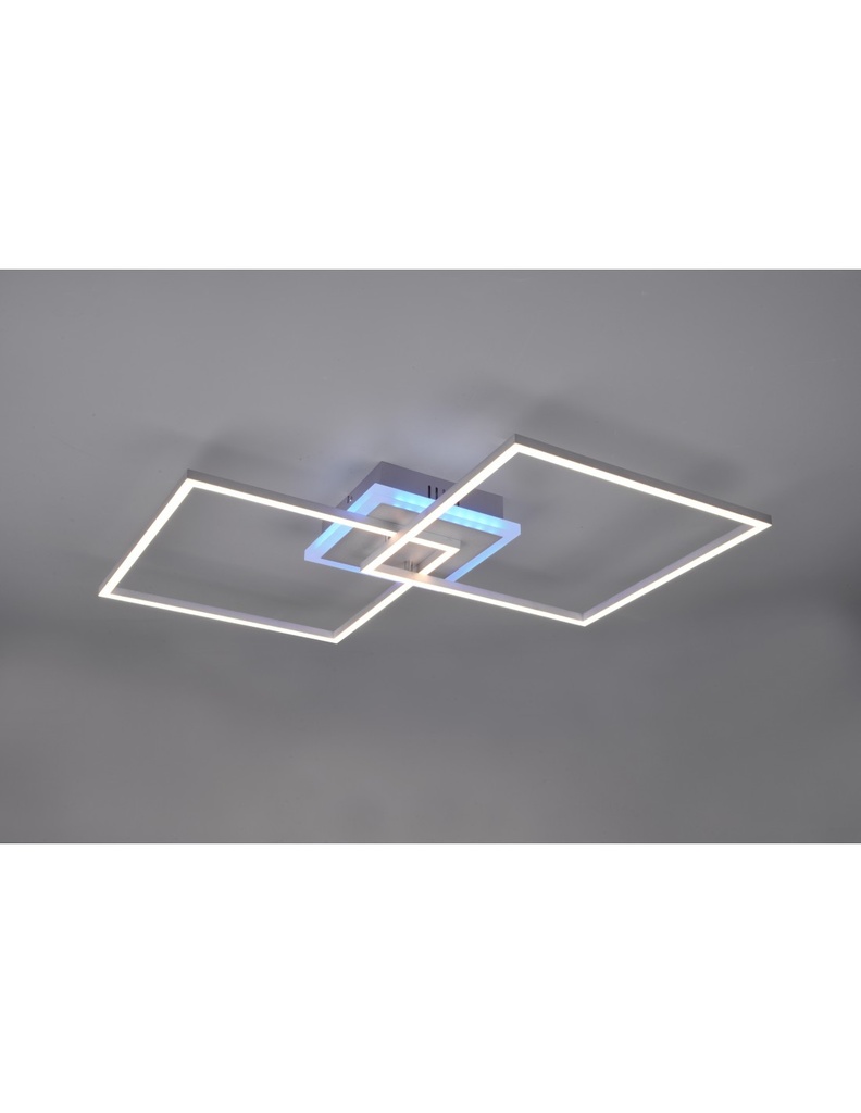 Plafoniera Quadrati LED Dimmerabile RGBW Alluminio