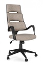 Poltrona direzionale moderna da ufficio in tessuto grigio - 62x62,5x117,5/125,5 cm