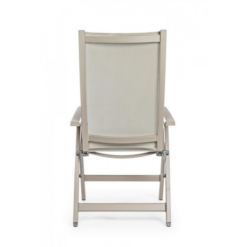 Poltrona per esterno reclinabile Tortora 59x71x h113 cm