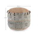 Pouf in cotone stile etnico TILAK Desert 50x35 cm