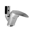 Rubinetto Miscelatore da Cucina Cromato con Canna in Acciaio - 26x10,3 cm