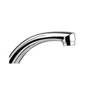Rubinetto Miscelatore da Cucina Cromato con Canna in Acciaio - 26x10,3 cm