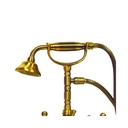 Rubinetto miscelatore per vasca da bagno con doccetta ottone antico - Dimensioni: 35x18x16 cm