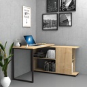 Scrivania con libreria reversibile Rovere OSLO 120x60x74 cm