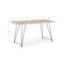 Scrivania vintage in legno e metallo District - 142x61x78 cm
