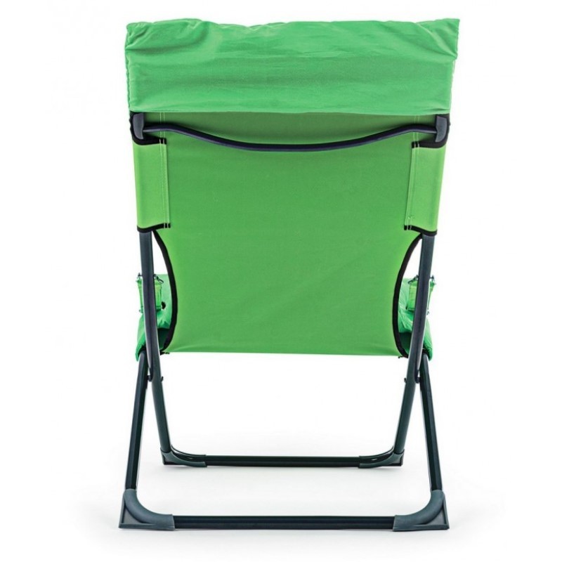 Sdraio pieghevole imbottita verde 60x90xh86 cm