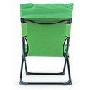 Sdraio pieghevole imbottita verde 60x90xh86 cm