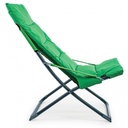 Sdraio pieghevole imbottita verde 60x90xh86 cm