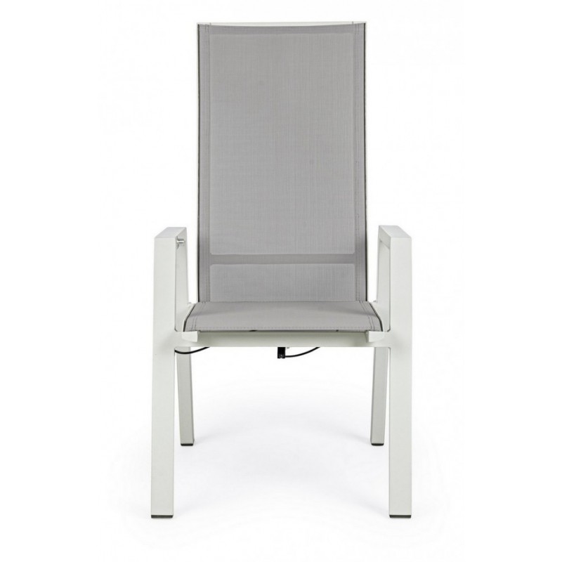 Sedia reclinabile da giardino Steven Lunar 59x72x112h cm