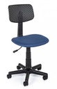 Sedia ufficio regolabile con ruote blu