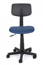 Sedia ufficio regolabile con ruote blu