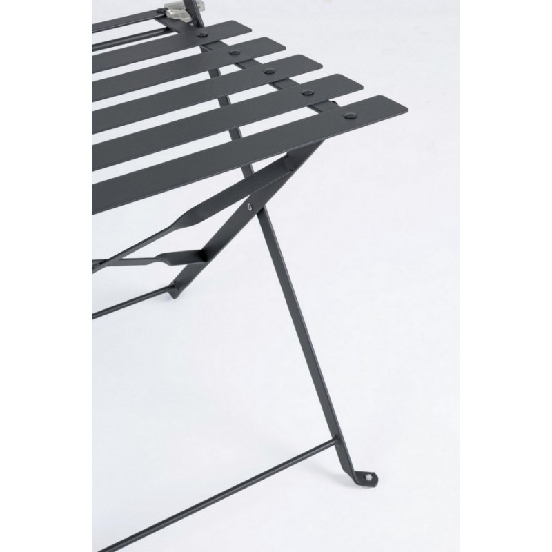 Set da giardino Bistrot antracite con tavolo e sedie