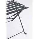 Set da giardino Bistrot antracite con tavolo e sedie