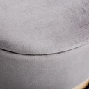 Set due pouf moderni apribili grigio nero oro - Design elegante e versatile