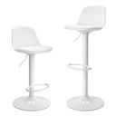Sgabello Regolabile Bianco 36x40x85 cm