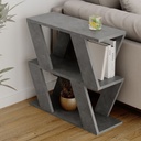 Tavolino Laterale da Salotto Lazena Cemento 60x22x57 cm