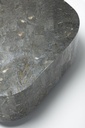 Tavolino Moderno Pietra Grigio 100x52x28 cm