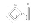 Applique Led 20W 3000K  linea quasar  bianco