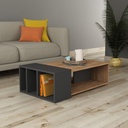 Tavolo da salotto Anita rovere antracite 102x56,5x32 cm