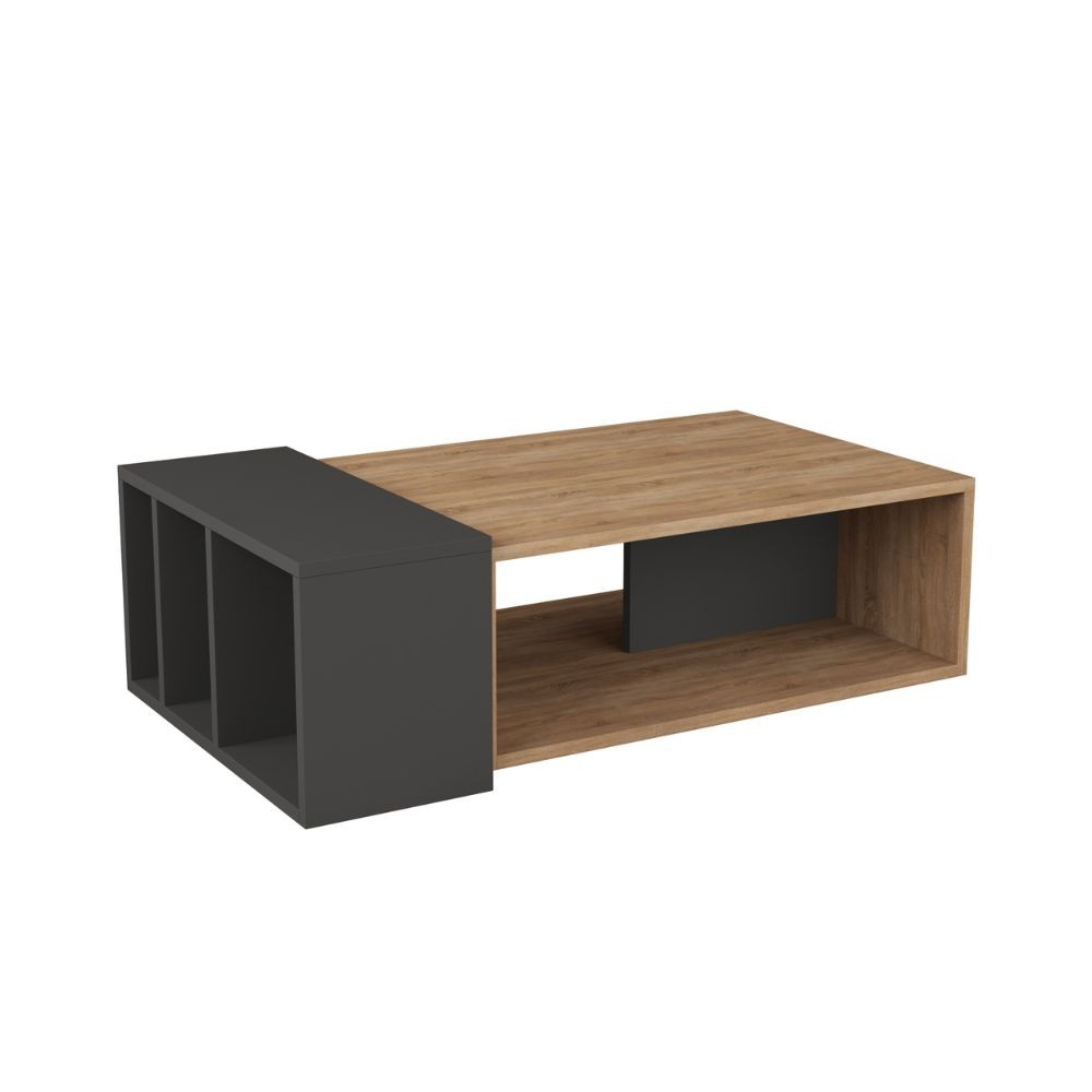 Tavolo da salotto Anita rovere antracite 102x56,5x32 cm