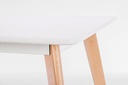 Tavolo in legno bianco Michelangelo 120 x 80 cm