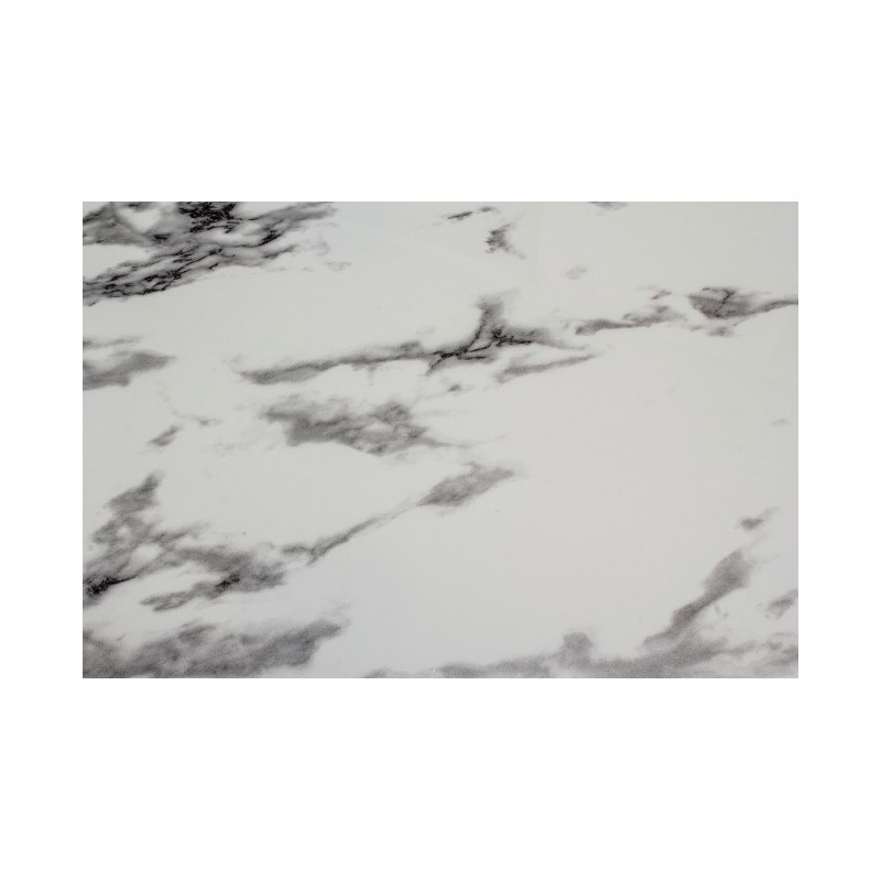 Tavolo ovale effetto marmo 110x50x45h cm