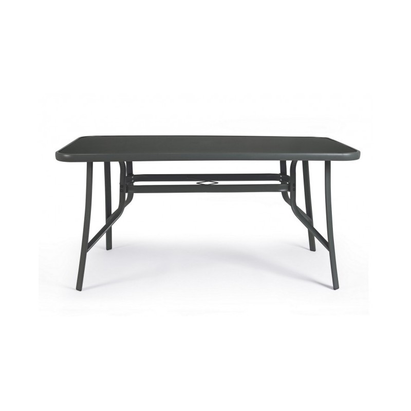 Tavolo per esterno in acciaio Martinez 150x90x70cm
