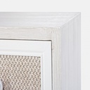 Cassettiera da soggiorno quattro cassetti Bianca MONTIEL 60x30,5x h70,5 cm