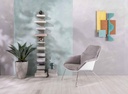 2x Poltrona in polipropilene grigio chiaro 85 cm x 74 cm H. 86 cm
