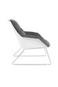 2x Poltrona in polipropilene grigio scuro 85 cm x 74 cm H. 86 cm