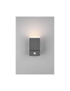 Applique Led Orientabile Avon Alluminio Antracite IP54 Sensore Movimento Trio Lighting