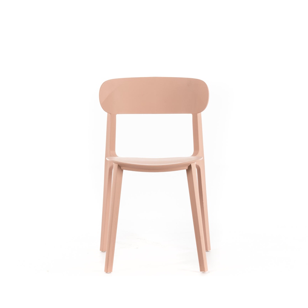  Sedia in polipropilene rosa antico 48x577,5h cm - Samnite