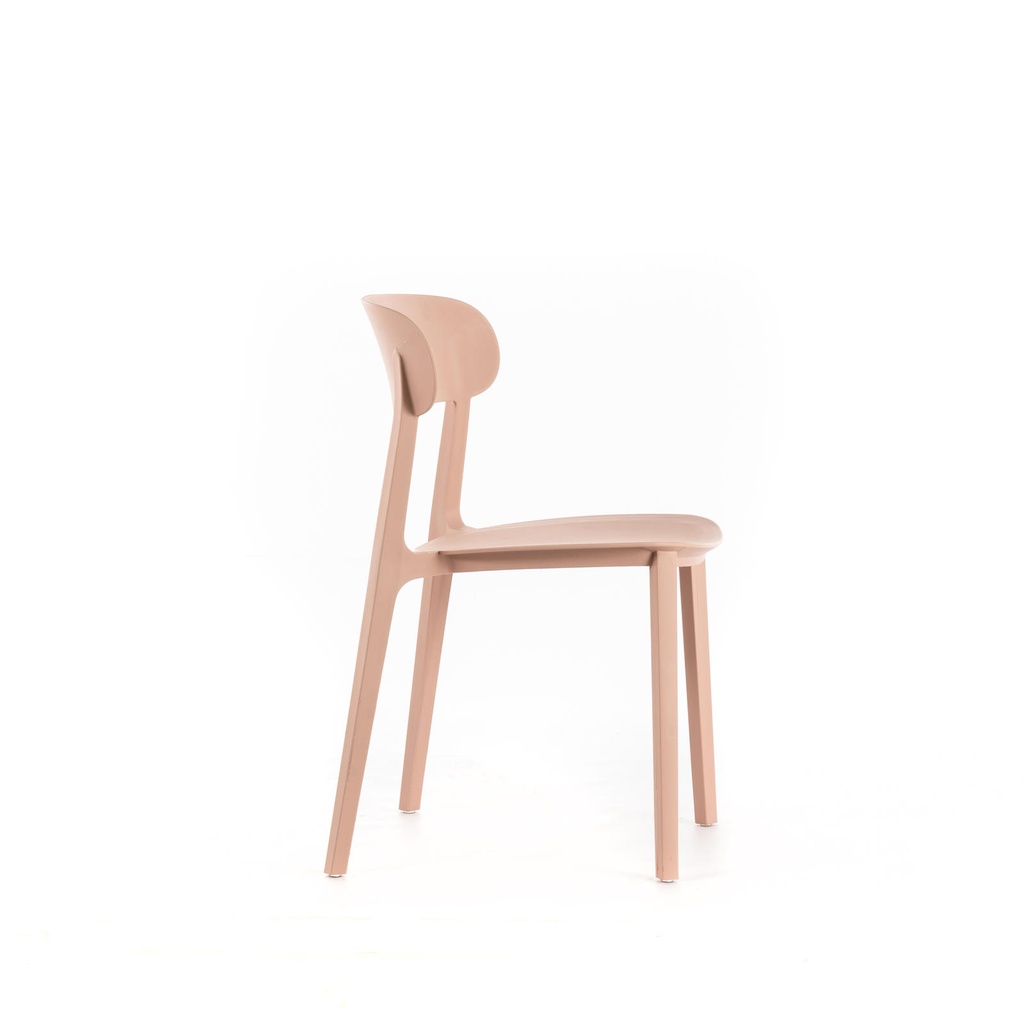  Sedia in polipropilene rosa antico 48x577,5h cm - Samnite