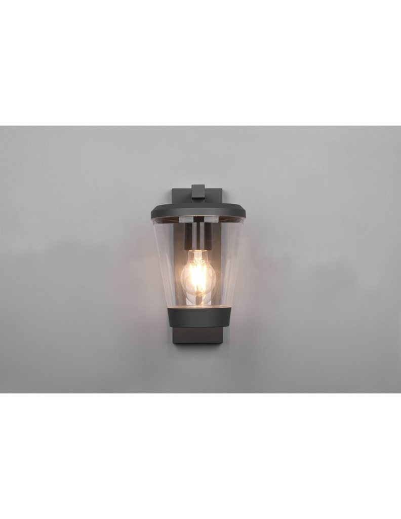 Applique Lanterna Cavado Alluminio Antracite IP44 Trio Lighting - Samnite