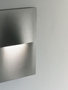 Applique Segnapasso Tondo in Alluminio Pressofuso 3W 340 Lumen 3000°K bianco - Samnite